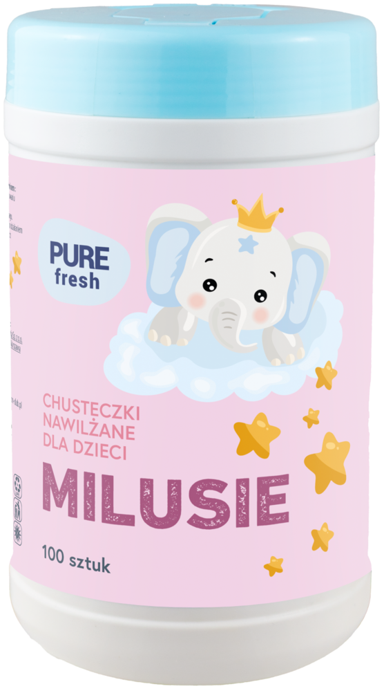 Chusteczki nawilżane dziecięce Pure Fresh 100szt widok 2