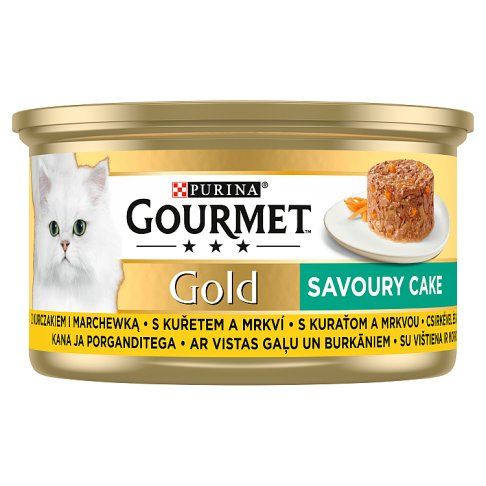 Karma dla kota mokra kurczak z march. Gourmet 85g widok 3