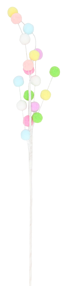 Pluszowa gałązka dekoracyjna 70cm widok 1