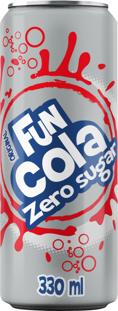 Napój gaz. Fun Cola zero 330ml puszka widok 1