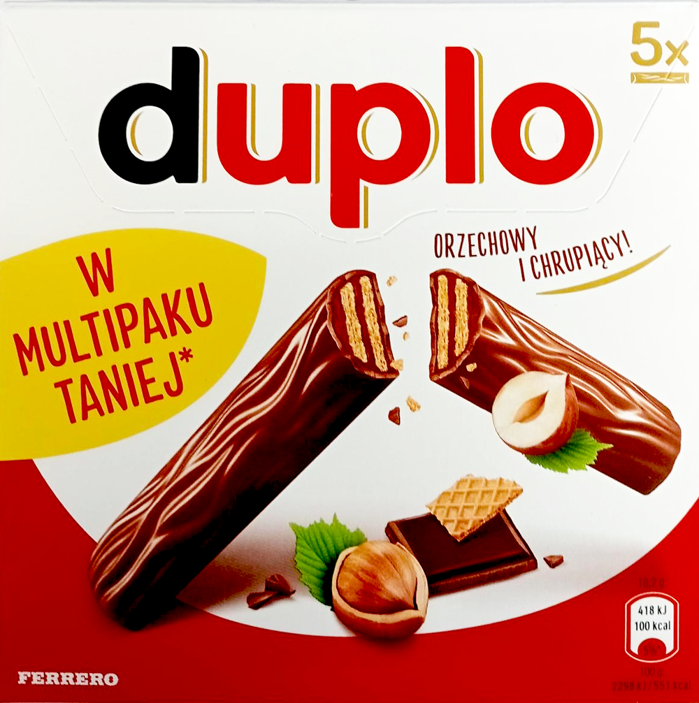 Baton Kinder Duplo 5x18,2g widok 2