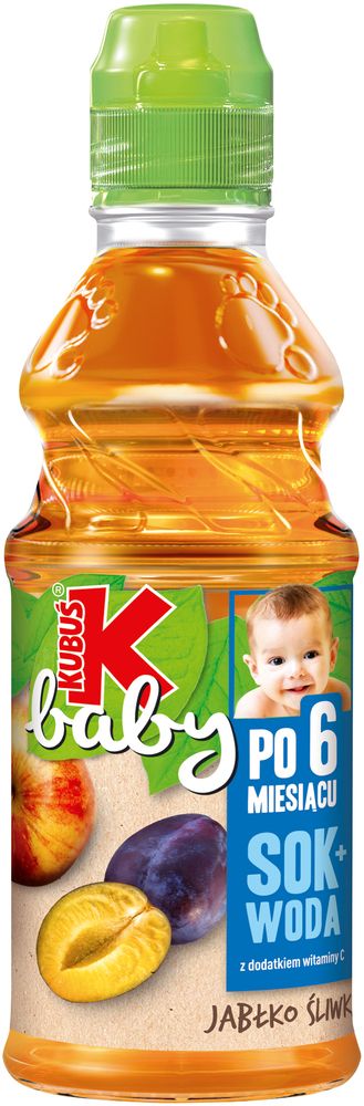 Sok+ woda jabłko śliwka Kubuś Baby 300ml widok 1