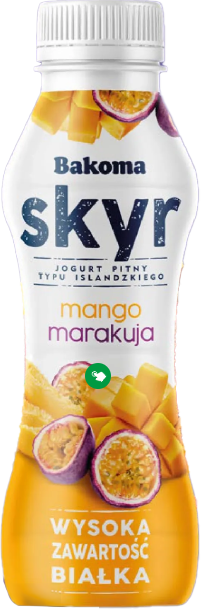 Jogurt pitny skyr Bakoma 300g mix widok 1