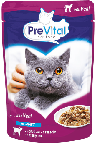 Karma dla kota mokra Prevital 100g mix widok główny