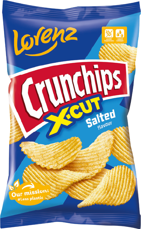 Chipsy Crunchips X-cut solony 130g widok 1