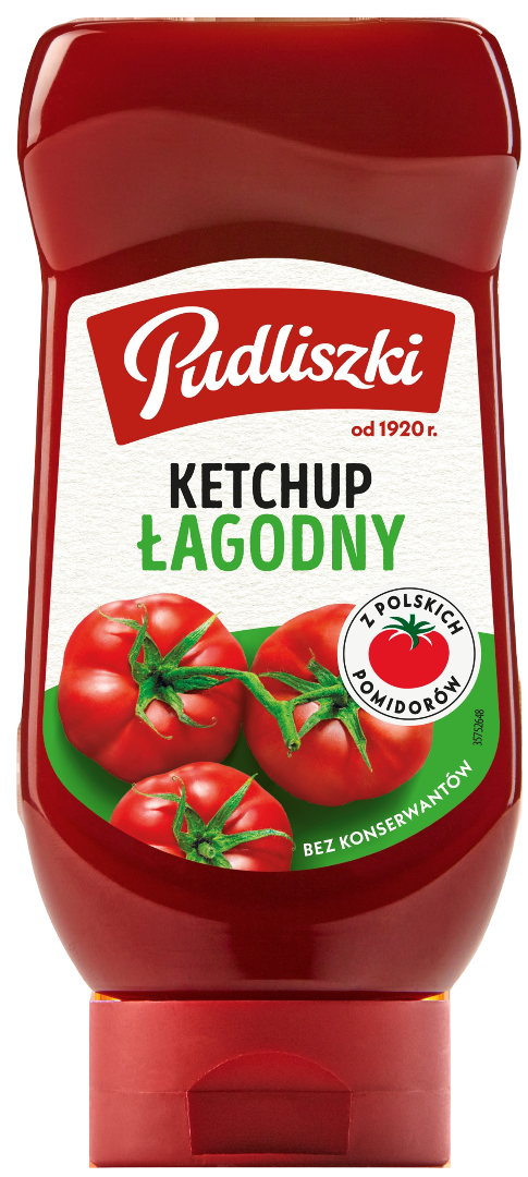 Ketchup łagodny Pudliszki 480g widok główny