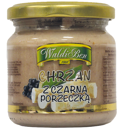 Chrzan z czarną porzeczką Waldiben 200g widok 1