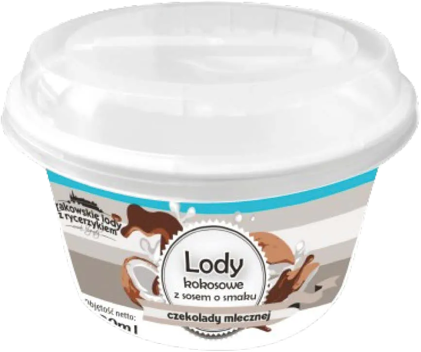 Lody kubek śmietankowe/kokos z sosem B&G 220ml mix widok 2
