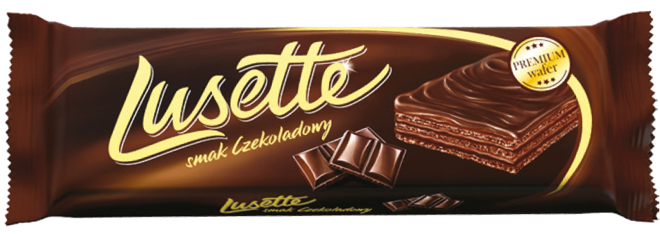 Wafelek Lusette czekoladowy 50g widok główny