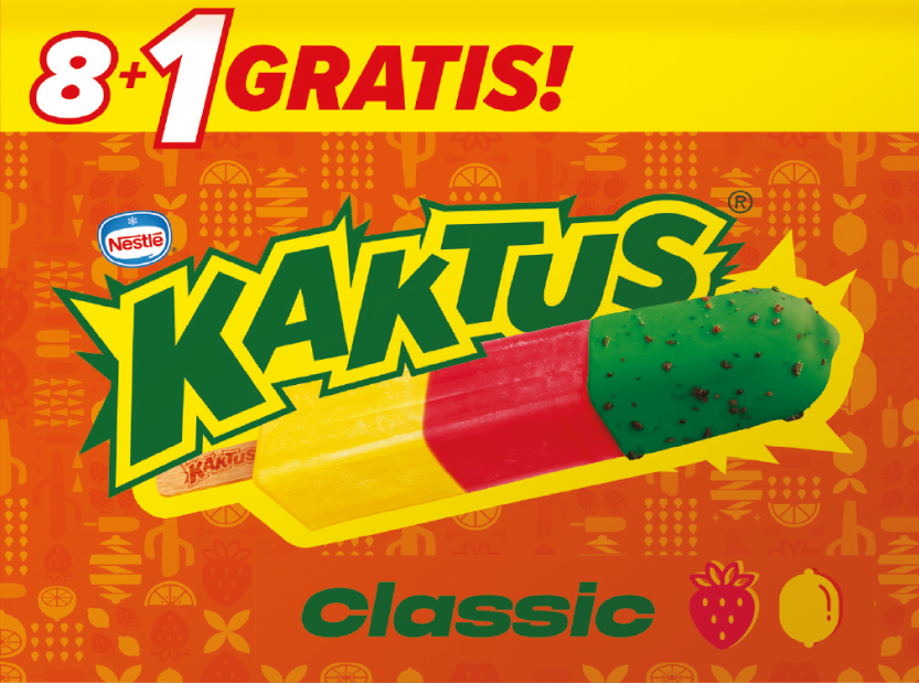 Lody multipack cyt. trusk. Kaktus 8+1 gratis x45ml widok główny