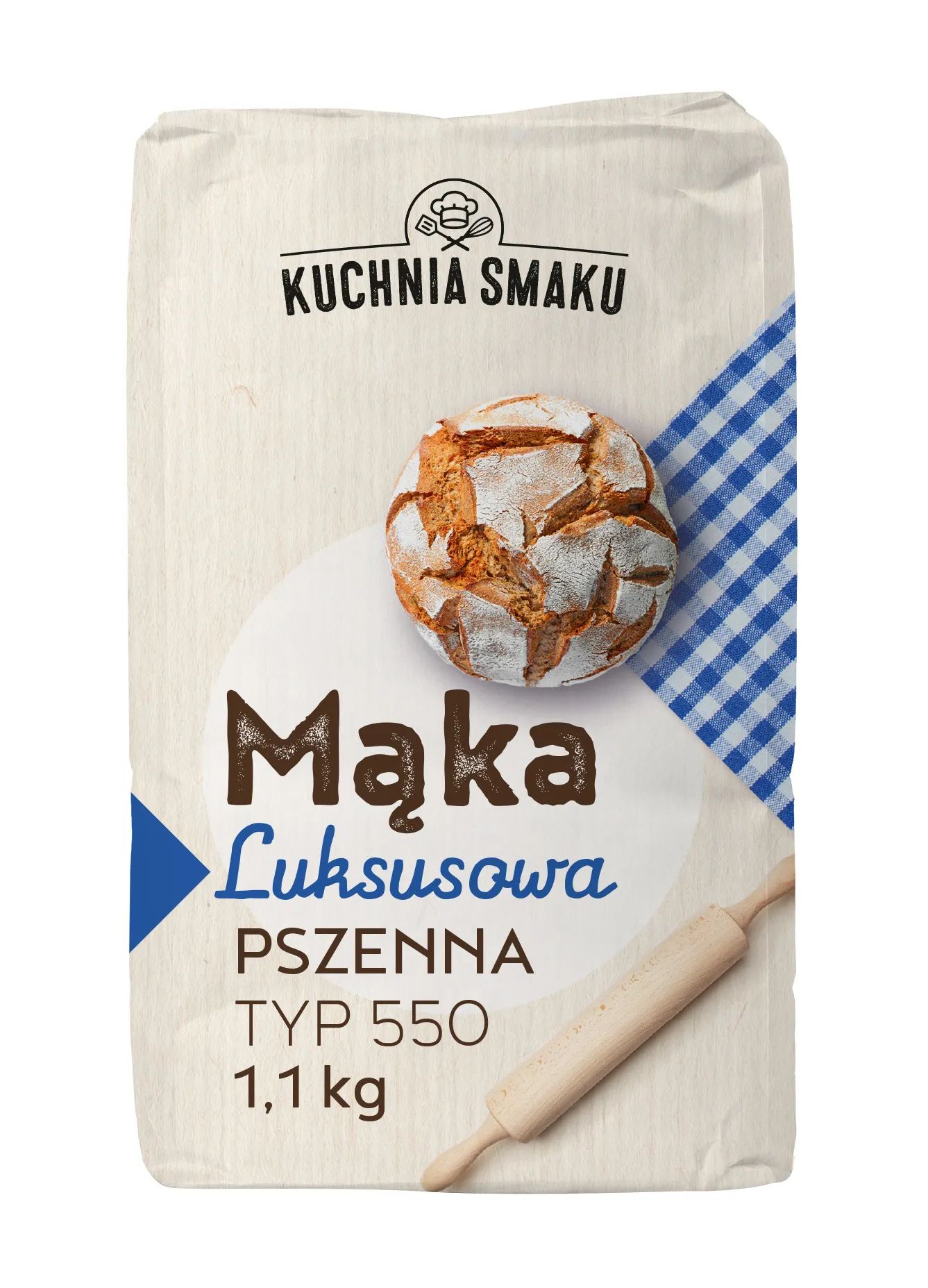 Mąka pszenna luksusowa typ 550 Kuchnia Smaku 1,1kg widok 1