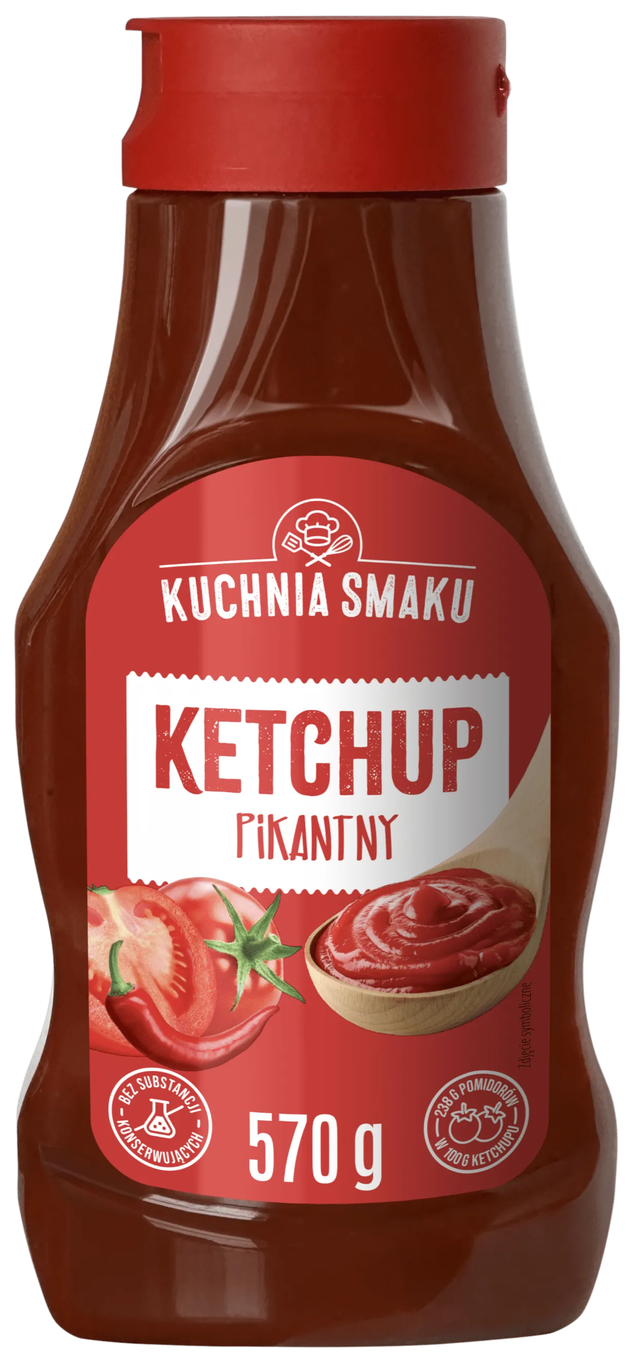 Ketchup pikantny Kuchnia Smaku 570g widok 1