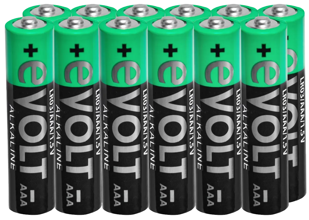 Baterie alkaliczne AAA Lr03 E-Volt 12szt widok 1