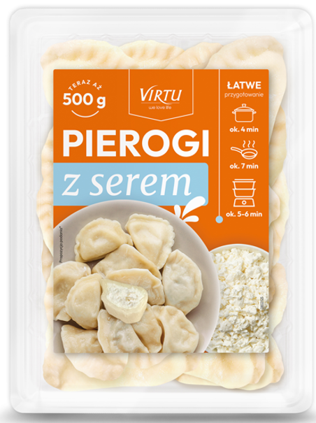 Pierogi z serem Virtu 500g widok 1