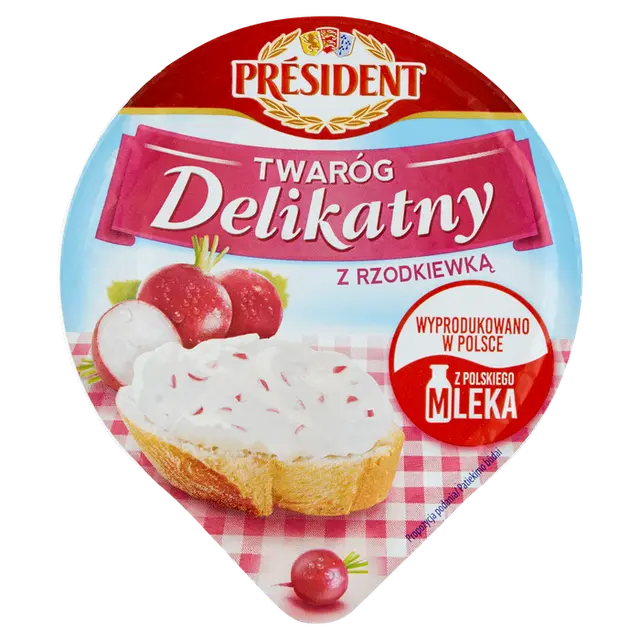 Twaróg delikatny President 150g mix widok 3