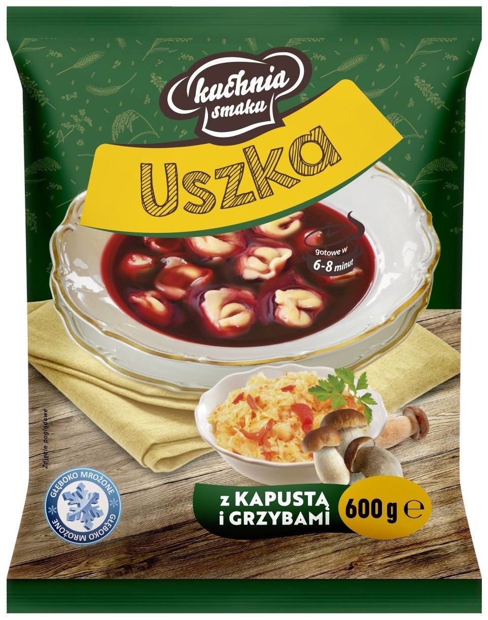 Uszka z kapustą i grzybami Kuchnia Smaku 600g widok 1