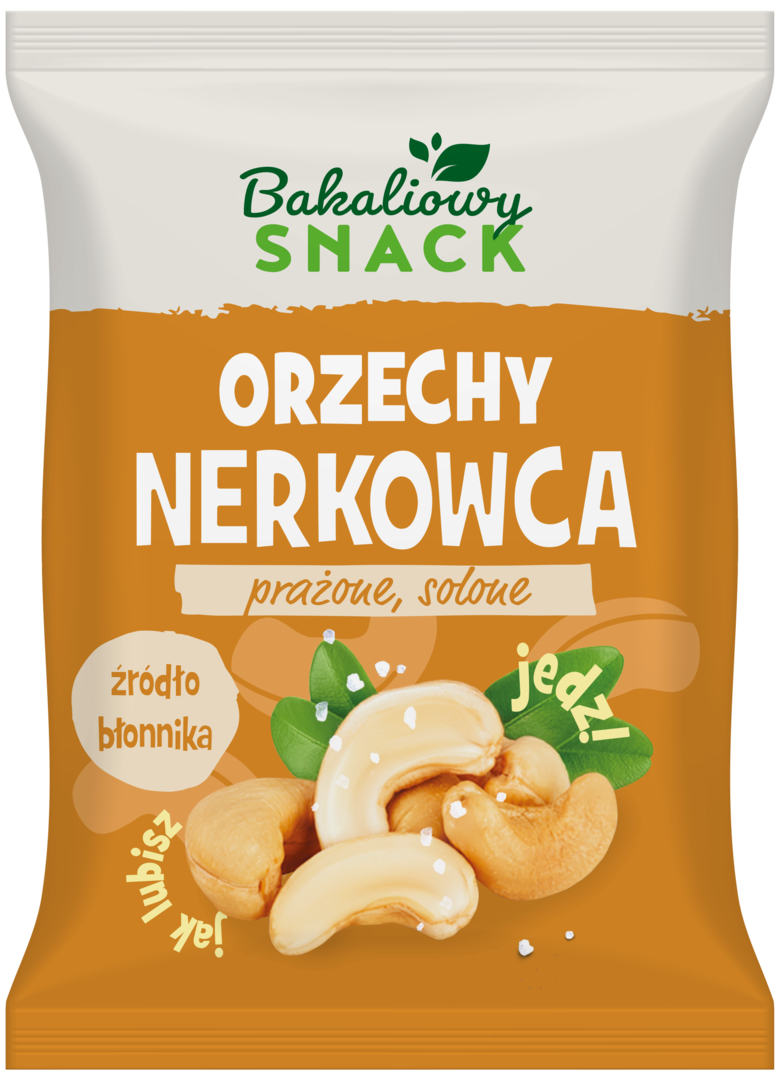 Orzechy nerkowca prażone sol. Bakaliowy Snack 200g widok główny 