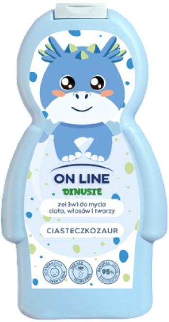 Żel do mycia dla dzieci 3w1 Dinusie 360ml mix widok 2