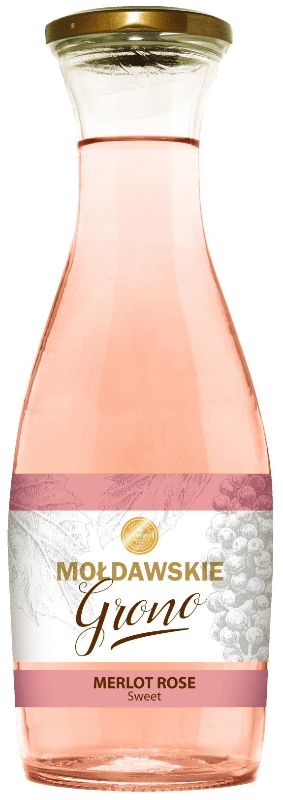 Wino S r. Mołdawskie Grono Merlot 1l 12% widok główny