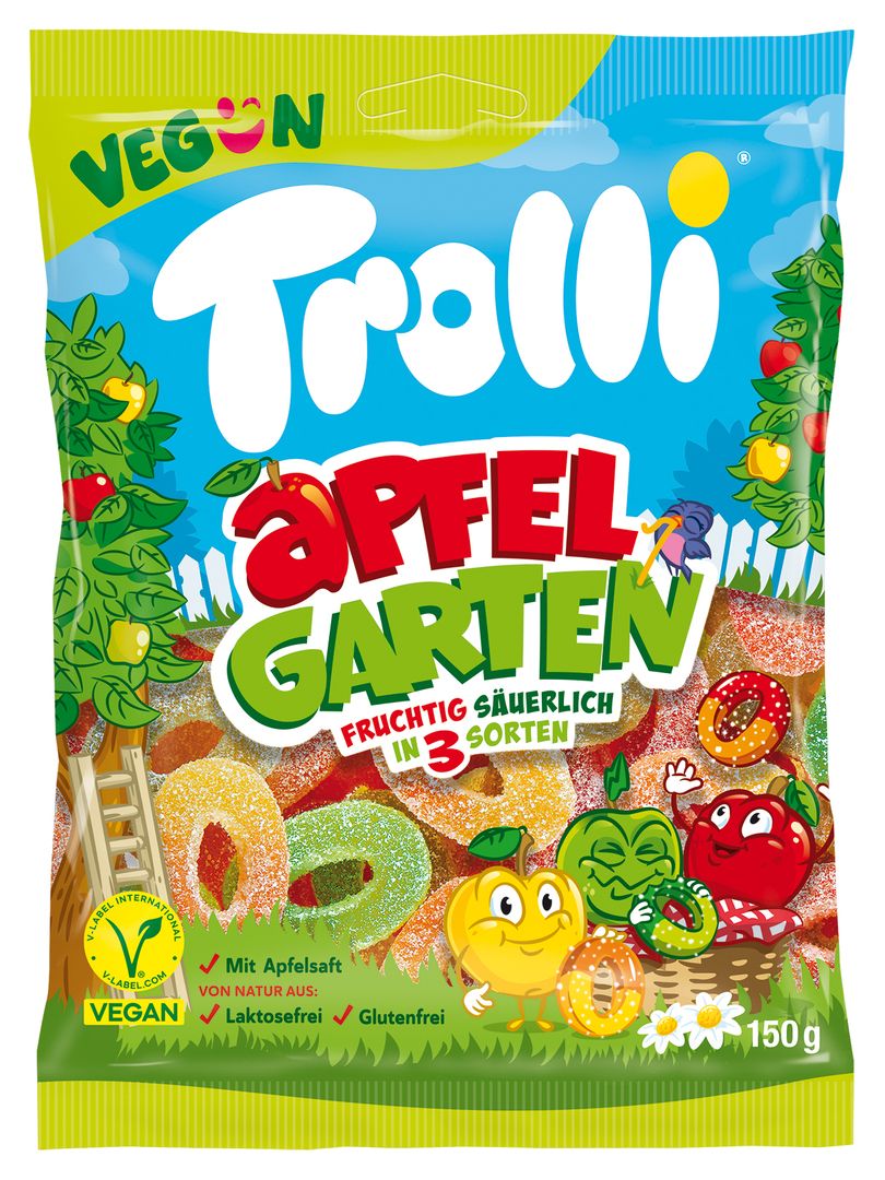 Żelki apfel garten Trolli 150g widok 1