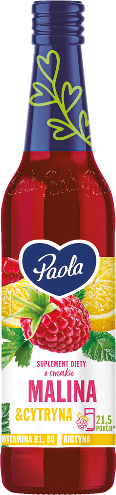 Syrop malinowy z cytryną Paola Hoop 430ml widok główny