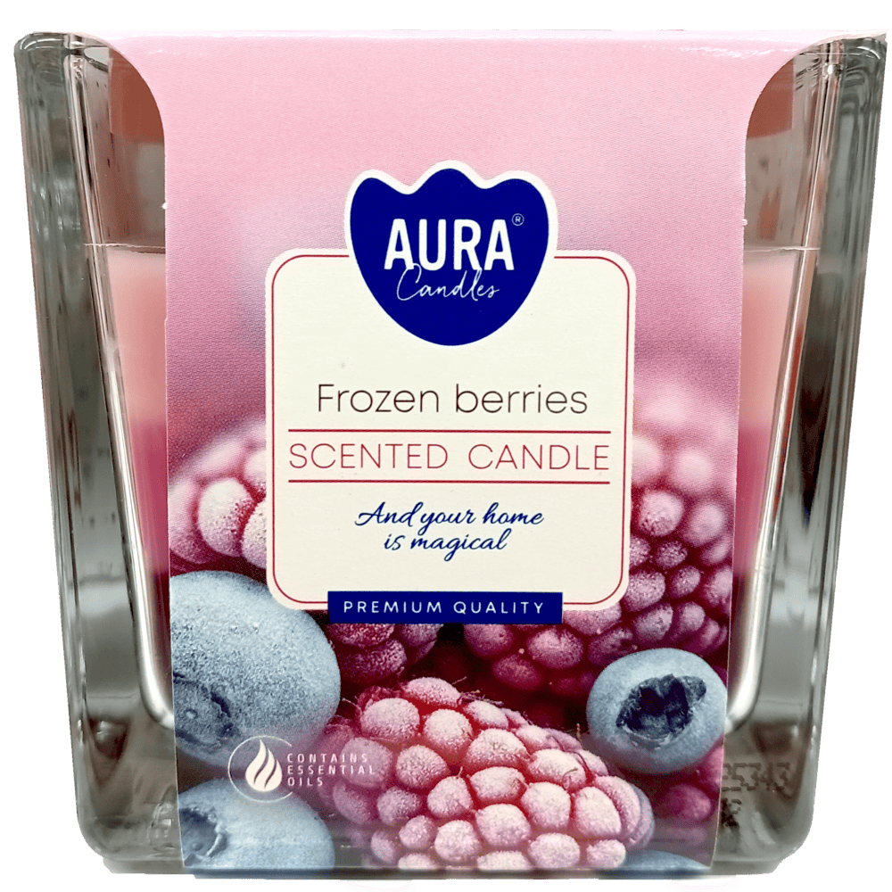 Świeca zapach. trójkol. szkle Bispol 170g 32h mix widok 1