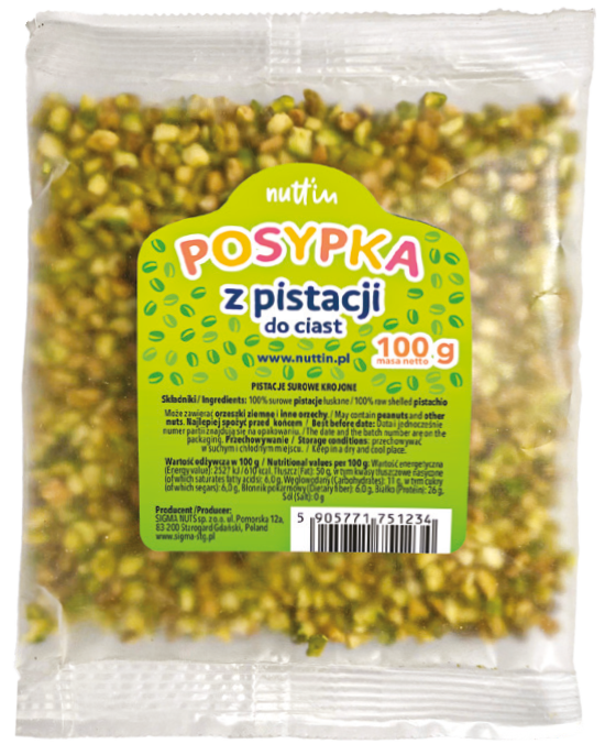 Posypka z pistacji do ciast Sigma 100g widok 1