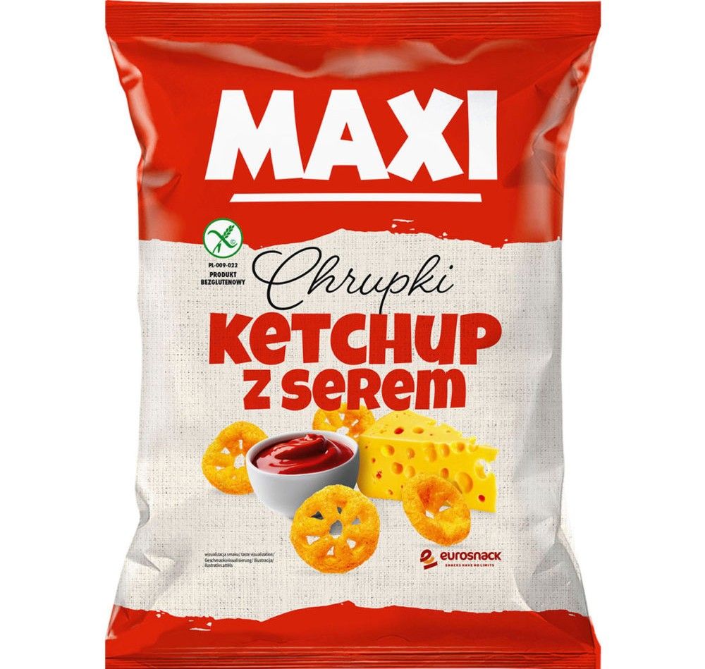 Chrupki Maxi o smaku ser-ketchup. Eurosnack 130g widok 1