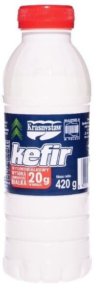 Kefir wysokobiałkowy OSM Krasnystaw 420g widok 1