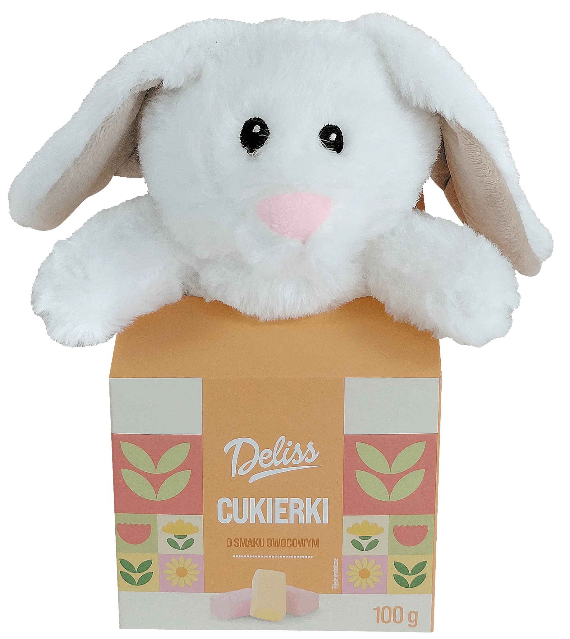 Cukierki owocowe z maskotką Deliss 100g WN26 widok główny