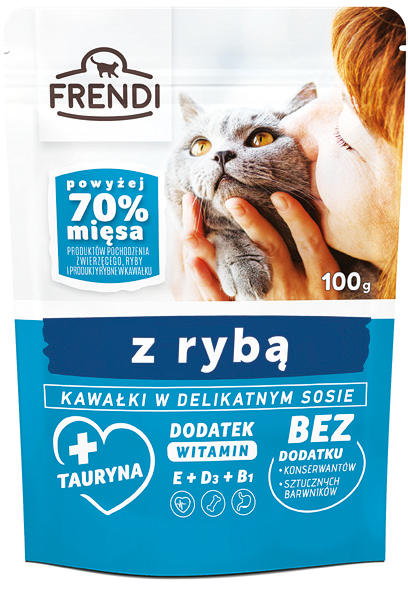 Karma dla kota mokra Frendi 100g mix widok 3