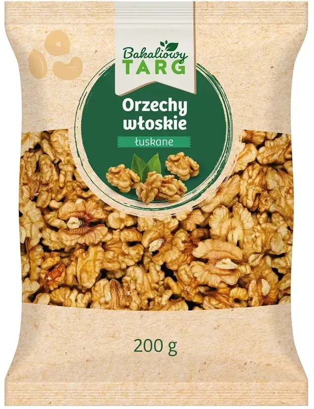 Orzechy włoskie łuskane Bakaliowy Targ 200g widok 1
