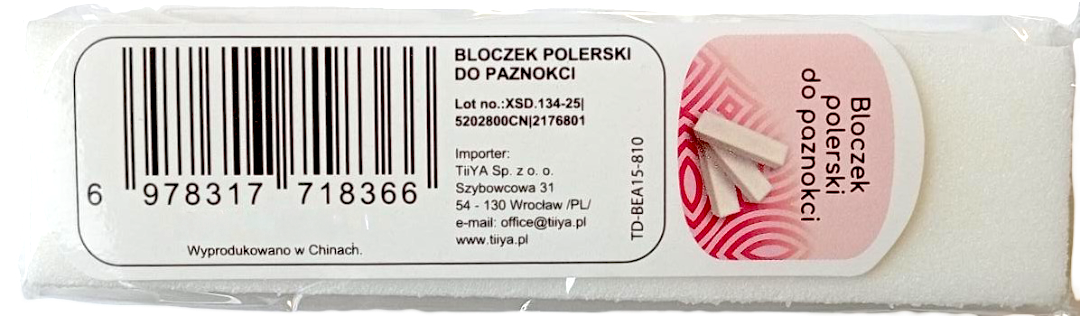 Bloczek polerski do paznokci widok 1