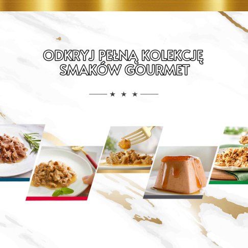 Karma dla kota mokra kurczak z march. Gourmet 85g widok 11