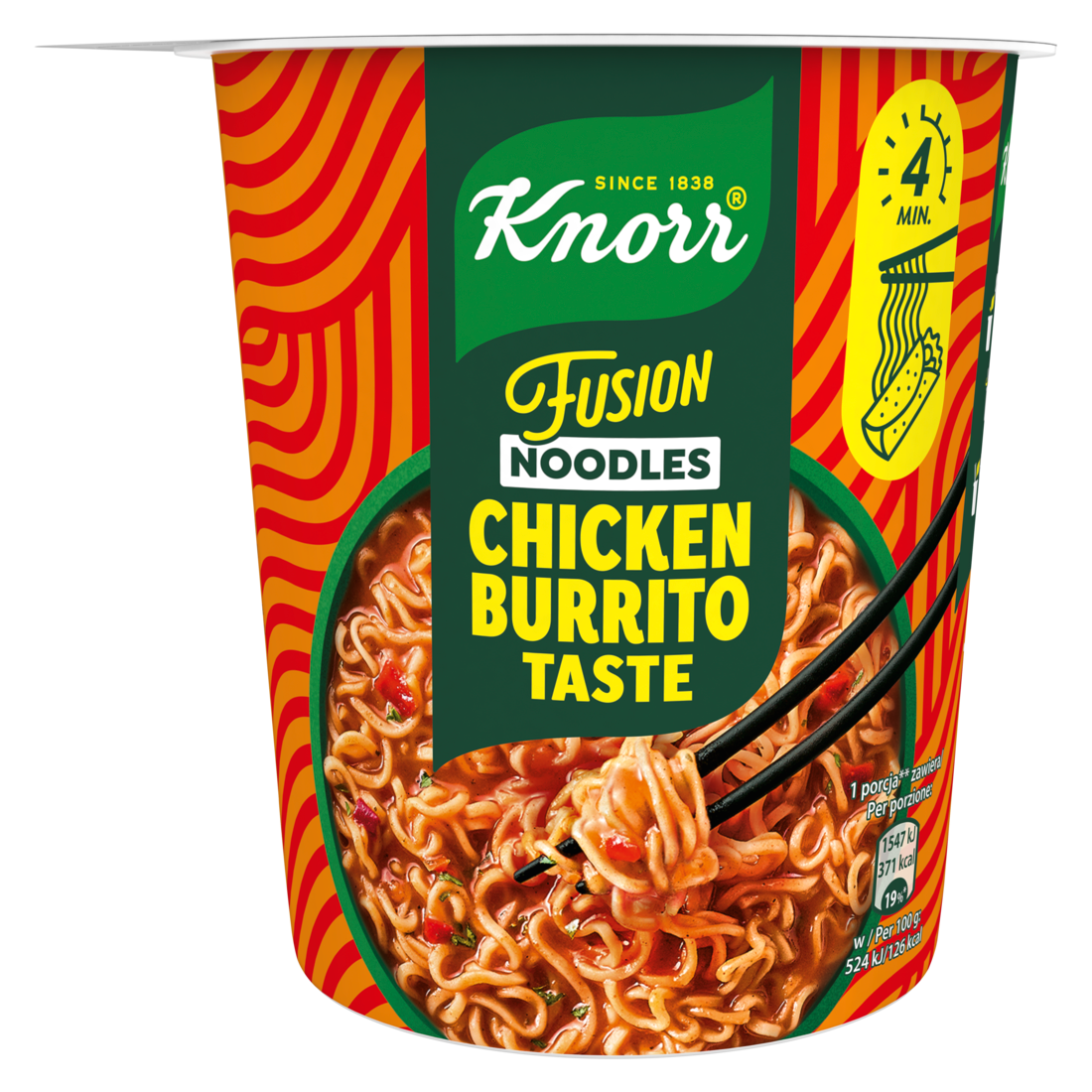 Danie nudle chicken burrito fusion Knorr 89g widok 1