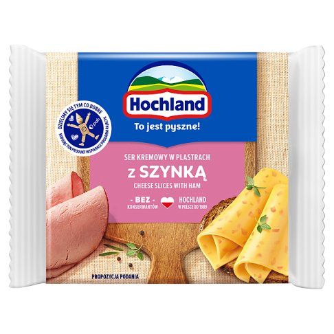 Ser topiony z szynką Hochland plastry 130g widok 6