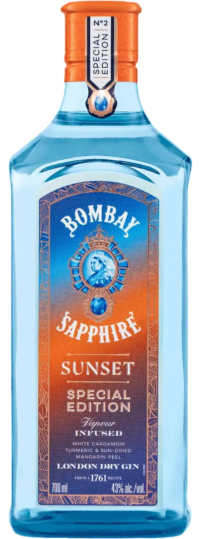 Gin Bombay Sapphire sunset 0,7l 43% widok główny