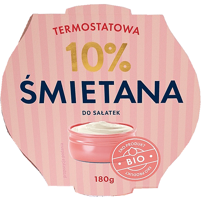 Śmietana termostatowa BIO 10% Yömleko 180g widok 1