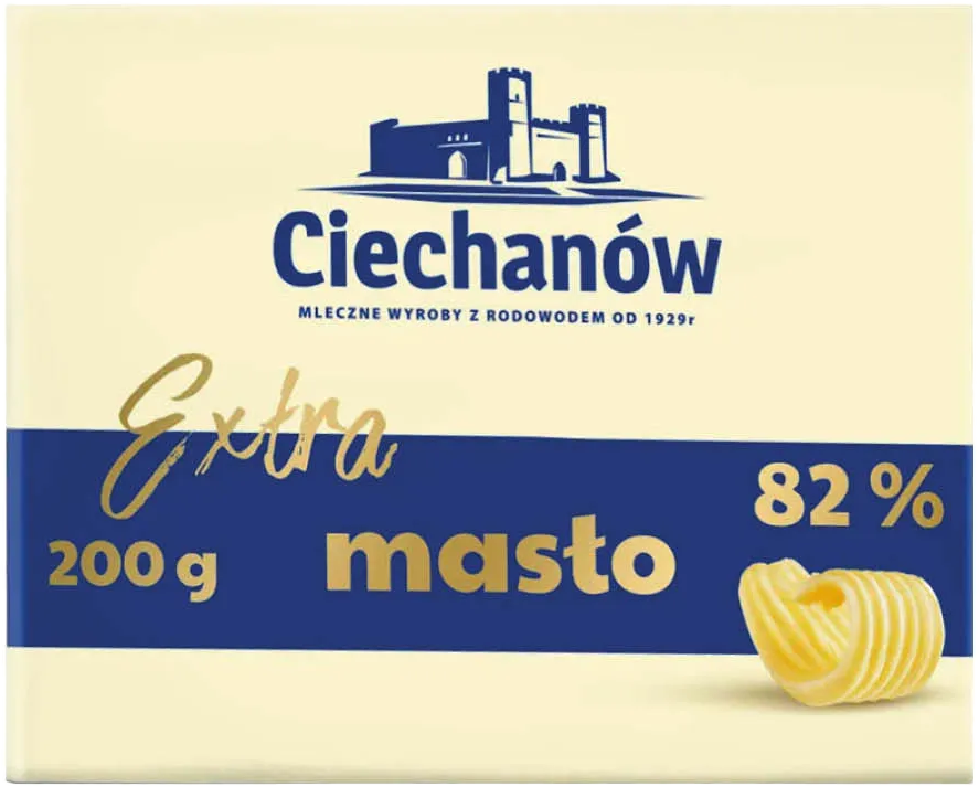 Masło ekstra 82% SM Ciechanów 200g widok 1