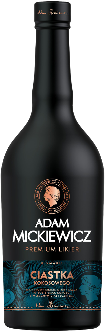 Likier Adam Mickiewicz ciastko kokos 0,5l 15% widok główny