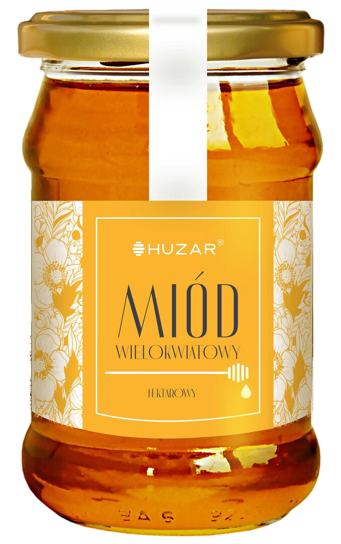 Miód wielokwiatowy Huzar 400g widok główny