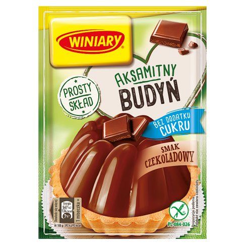 Budyń czekoladowy bez cukru Winiary 38g widok 1