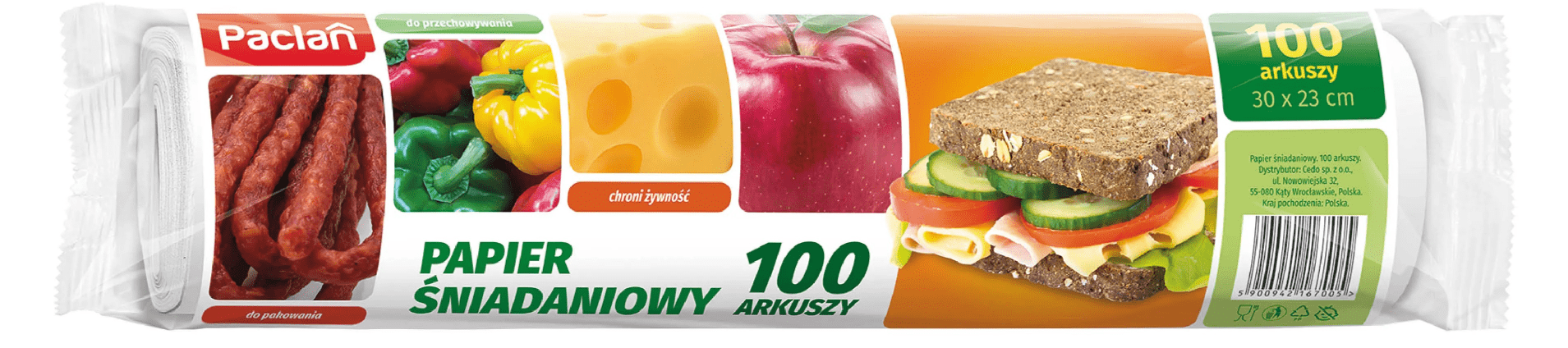 Papier śniadaniowy Paclan 100szt widok 1