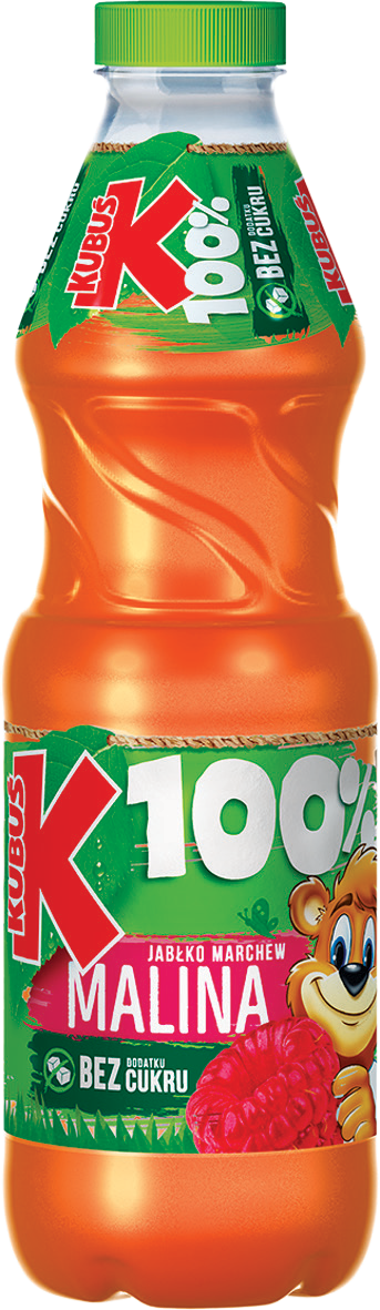 Sok Marchew Jabłko Malina Kubuś 0,85l widok 1