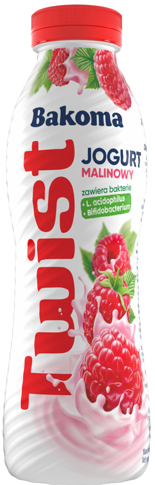 Jogurt pitny Twist Bakoma 370g mix widok 4