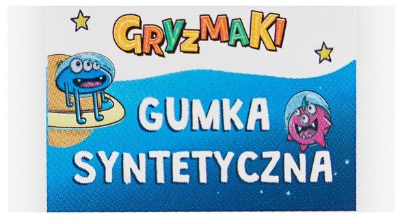 Gumka do mazania biała Gryzmaki SZ25 widok 1