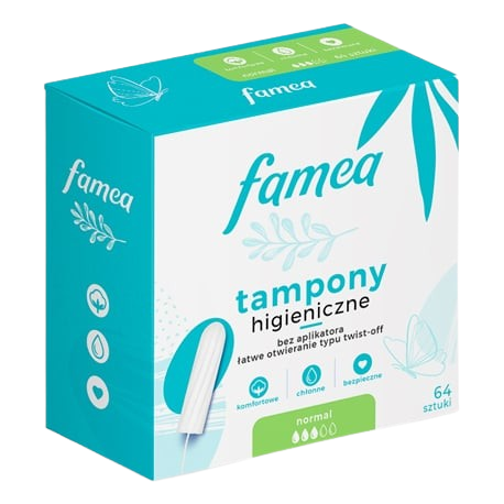 Tampony Famea normal 64szt widok 2