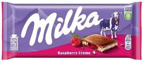 Czekolada raspberry creme Milka 100g widok 1