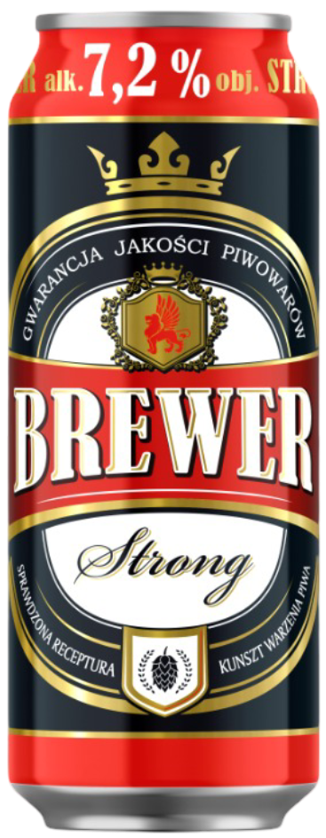 Piwo Brewer strong 0,5l 7,2% puszka widok 1
