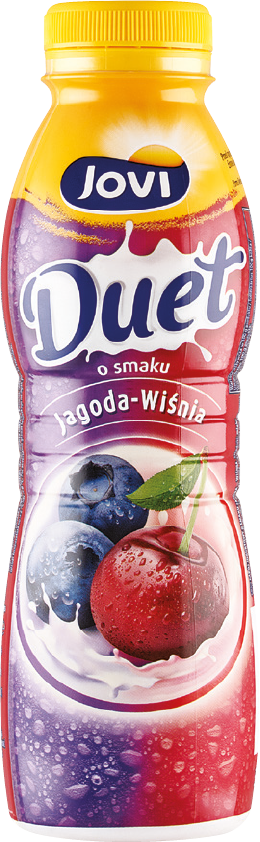Napój jogurt. truskawka kiwi Jovi Duet 350g widok 2